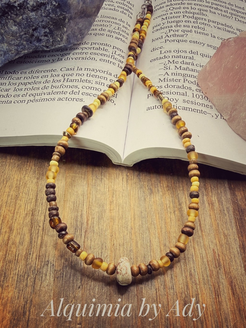 Alquimia Brown & Yellow Artisan Beaded Necklace